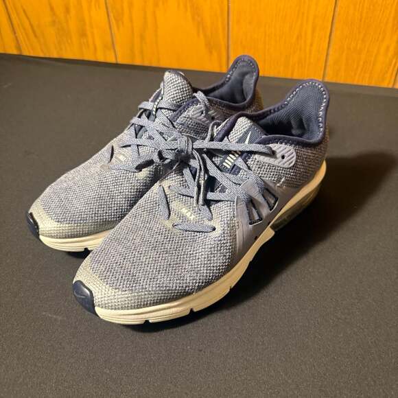 Nike Other - Nike Air Max Sequent 3 Blue Gray Running Sneakers